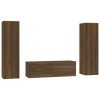 Camerina Ensemble de Meubles TV 3 pcs Chêne Marron Bois dingénierie,Meuble TV,Table Basse Salon Meuble TV,Table Basse LED Co