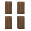 heybb Meubles TV 4 pcs Chêne Marron 30,5x30x60 cm Bois dingénierie,Meuble TV,Table Basse Salon Meuble TV,Table Basse LED Cou