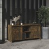 DCRAF Centres de divertissement et meubles TV, meuble TV en chêne fumé 102 x 37,5 x 52,5 cm en bois dingénierie