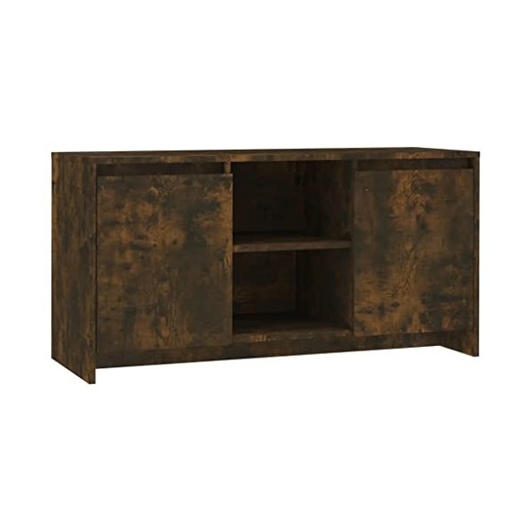 DCRAF Centres de divertissement et meubles TV, meuble TV en chêne fumé 102 x 37,5 x 52,5 cm en bois dingénierie