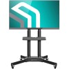 Pied TV Mobile à roulettes ONKRON Réglable en Hauteur pour Ecrans dune Diagonale de 32’’-65’’ d’Un Poids Maximal de 50 kg VE
