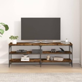 Générique Meuble TV chêne fumé 140x30x50 cm Bois dingénierie,17.5 KG,826746, Meubles, Meubles TV