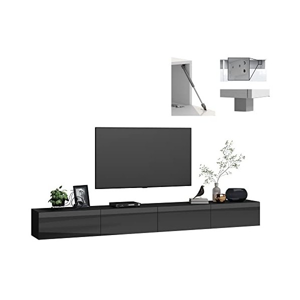 Television 120 cm TV 55 Pouces TV 120 cm Meuble Tele Industriel Meuble TV 120 cm Longueur 120 cm Armoire TV TV étagère TV Boa