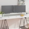 Camerina Meuble TV/Support pour Moniteur 120 x 30 x 13 cm Verre Blanc,Meuble TV,Meuble TV Moderne,Meuble de Salon
