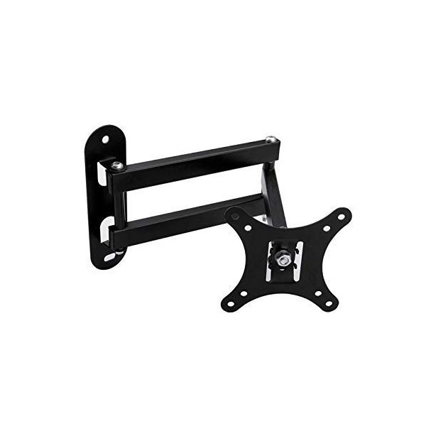 DAONPHARI Meuble TV Support TV Télescopique, Support Mural TV LCD Réglable, Support Mural TV pour Écran de Lecteur Vidéo Noi