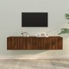 VEEKI Meuble TV, Meuble TV Suspendu, Meuble TV Industriel, Meuble TV Bois, Meuble Chambre, Convient pour Salon ou Chambre, En