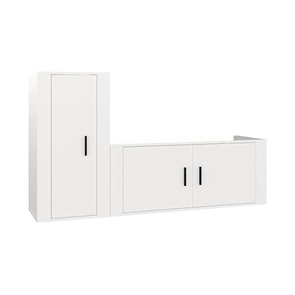 VEEKI Meuble TV, Meuble TV Suspendu, Meuble TV Industriel, Meuble TV Bois, Meuble Chambre, Convient pour Salon ou Chambre, En