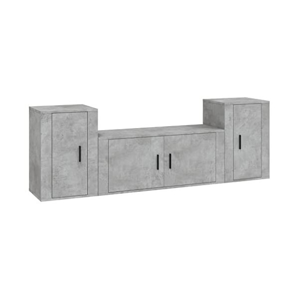 VEEKI Meuble TV, Meuble TV Suspendu, Meuble TV Industriel, Meuble TV Bois, Meuble Chambre, Convient pour Salon ou Chambre, En