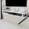 SXFYHXY Meuble TV Étagère Flottante Support pour Les Composants La Télévision Console Murale Téléviseur Étagère pour Les Lect