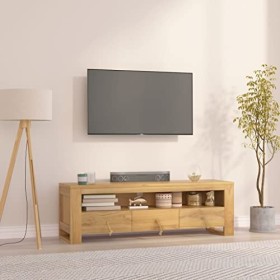 vidaXL Meuble TV Centre de Divertissement Armoire Multimédia Meuble de Rangement Salle de Séjour Intérieur 110x30x35 cm Bois 