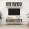 VEEKI Meuble TV, Meuble TV Suspendu, Meuble, Meuble TV avec Rangement，Meuble Industriel, Convient pour Salon ou Chambre, Meub