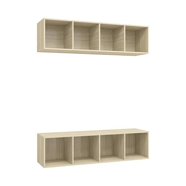 VEEKI Meuble TV, Meuble TV Suspendu, Meuble, Meuble TV avec Rangement，Meuble Industriel, Convient pour Salon ou Chambre, Meub