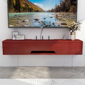 sous TV, Armoire Flottante, Meuble De Rangement De Bureau pour La Maison Meuble TV Flottant avec Armoire Étagère TV Murale C