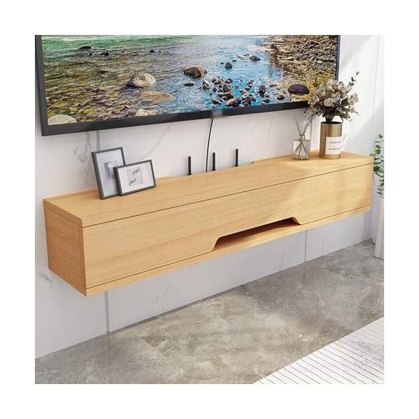 sous TV, Armoire Flottante, Meuble De Rangement De Bureau pour La Maison Meuble TV Flottant avec Armoire Étagère TV Murale C