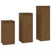Générique Meubles TV 3 pcs Marron Miel Bois Massif de pin,22.85 KG,3100162, Meubles, Meubles TV