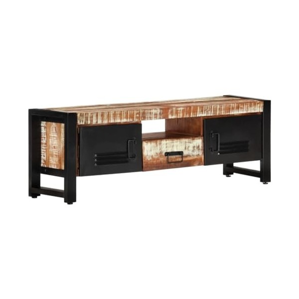 Générique Meuble TV 120x30x40 cm Bois Massif de récupération,23.52 KG,338223, Meubles, Meubles TV