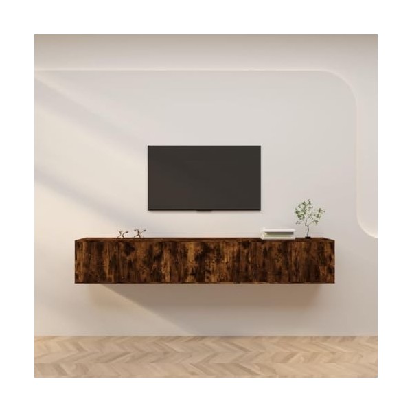 Meuble Tv,Blanc Tv,Comme Espace de Rangement, Meuble Bas Suspendu Ou Debout, Buffet Salon,Meuble TV Suspendu,Support de Télév