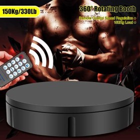 FONOBO Présentoir Rotatif, Charge de 330 lb/150 kg, Plateau tournant daffichage motorisé pour Photographie de 12 po pour Man