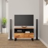 Camerina Meuble TV 70x33x46 cm Bois dacacia Massif,Meuble TV,Meuble TV Moderne,Meuble de Salon