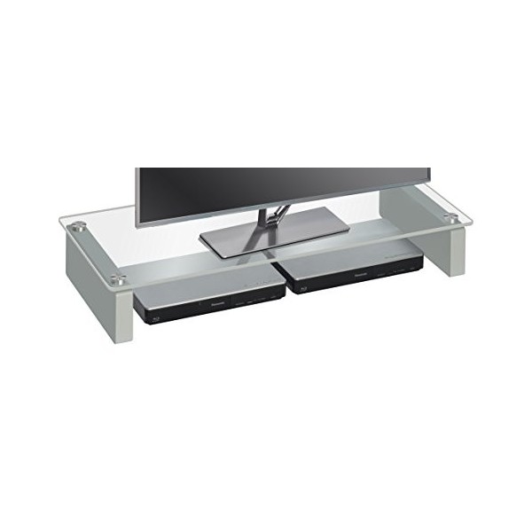 MAJA surmeuble TV, métal, Blanc, 60 x 12,5 x 28 cm