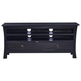 Camerina Meuble TV Café Noir Clair 100x30x45 cm Bois dacajou Massif,Meuble TV,Meuble TV Moderne,Meuble de Salon