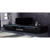 Selsey Messa Meuble TV Noir 140 x 42,2 x 39,5