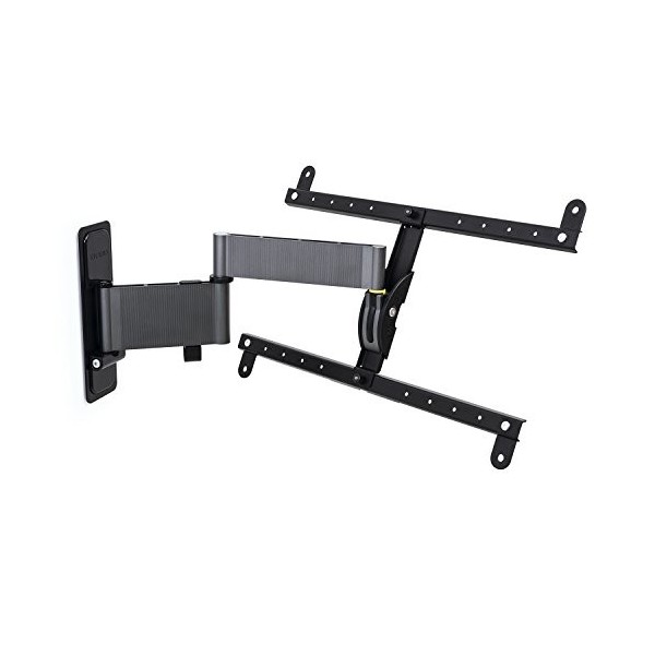 Erard 048360&nbsp;Support pour TV, métal, Noir, 53.8&nbsp;x 9.7&nbsp;x 31.4&nbsp;cm
