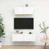 VEEKI Meuble TV, Meuble TV Suspendu, Meuble, Meuble TV avec Rangement，Meuble Industriel, Convient pour Salon ou Chambre, Ense