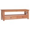JUNZAI Meuble TV 120 x 30 x 40 cm Bois dacajou Massif,Meuble TV,Meuble TV Moderne,Meuble de Salon