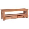 JUNZAI Meuble TV 120 x 30 x 40 cm Bois dacajou Massif,Meuble TV,Meuble TV Moderne,Meuble de Salon