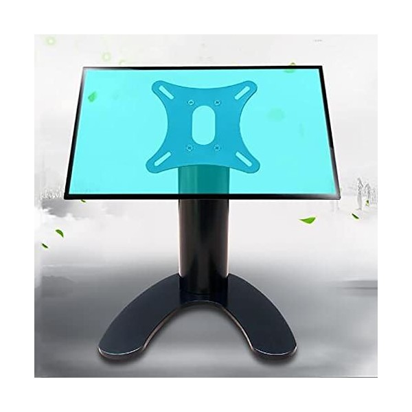 Table TV Support, 12-24 Pouces Support TV sur Pied avec Bundle Wire Management, Pied TV Universel pour Le Caissier KTV/caissi