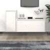 VEEKI Meuble TV, Meuble TV Suspendu, Meuble TV Industriel, Meuble TV Bois, Meuble Chambre, Convient pour Salon ou Chambre, Me