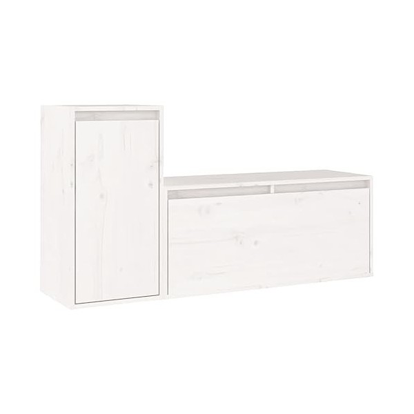 VEEKI Meuble TV, Meuble TV Suspendu, Meuble TV Industriel, Meuble TV Bois, Meuble Chambre, Convient pour Salon ou Chambre, Me