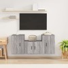 VEEKI Meuble TV, Meuble TV Suspendu, Meuble TV Industriel, Meuble TV Bois, Meuble Chambre, Convient pour Salon ou Chambre, En