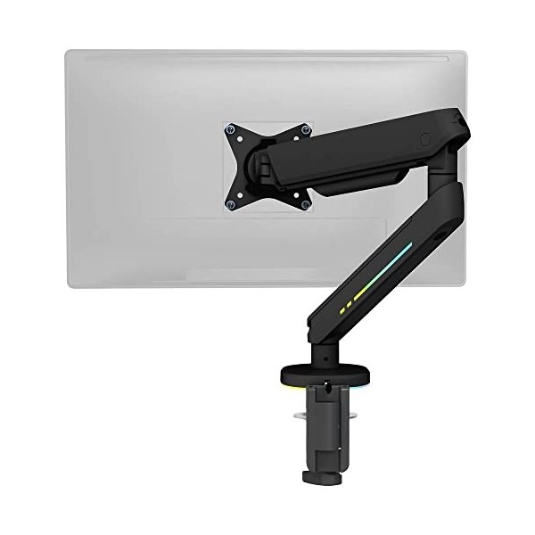 DELTACO GAMING - Bras RGB articulé pour écran Noir 