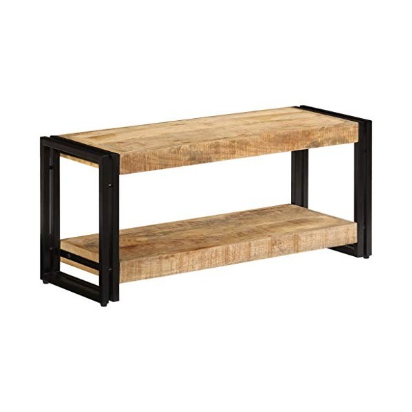 Higsose Meuble TV Salon 120x30x40 cm Bois de Récupération Massif Minimaliste Armoire HiFi Offrant Suffisamment despace Antiq