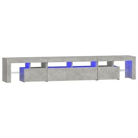 Générique Meuble TV avec lumières LED Gris béton 230x36,5x40 cm, 47 kg, 3152789, Meubles, Meubles TV