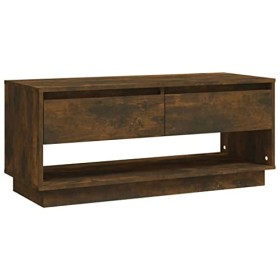 Meubles-TV Meuble TV Chêne fumé 102x41x44 cm Bois dingénierie