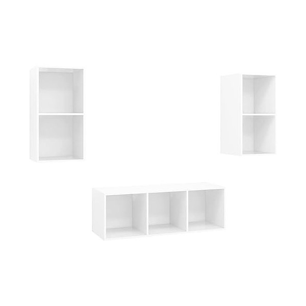 Meuble Tv,Blanc Tv,Comme Espace de Rangement, Meuble Bas Suspendu Ou Debout, Buffet Salon,Meuble TV Suspendu,Support de Télév