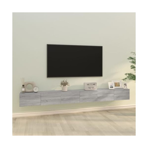 Meuble Tv,Blanc Tv,Comme Espace de Rangement, Meuble Bas Suspendu Ou Debout, Buffet Salon,Meuble TV Suspendu,Support de Télév