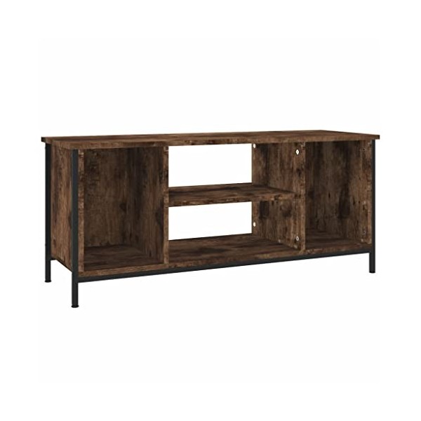 Meuble TV en chêne fumé 102 x 35 x 45 cm