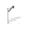Support mural pour écran Digitus DA-90354 simple 43 cm 17 - 69 cm 27 réglable en hauteur, tablette pour clavier, inclinab