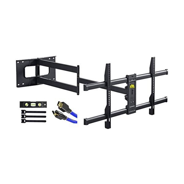 FORGING Mount Support Mural pour TV à Longue portée, pivotant et inclinable avec Bras articulé de 109 cm, Convient aux télévi