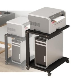 YCOVSFP Armoire Multimédia AV À 2 Niveaux, Meuble TV De Jeu Et Support Stéréo, Support For Lecteur CD, For La Maison/bureau/a