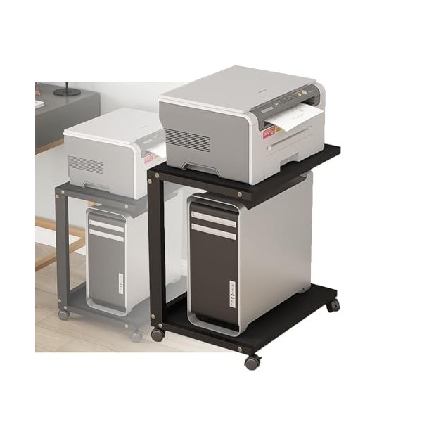 YCOVSFP Armoire Multimédia AV À 2 Niveaux, Meuble TV De Jeu Et Support Stéréo, Support For Lecteur CD, For La Maison/bureau/a