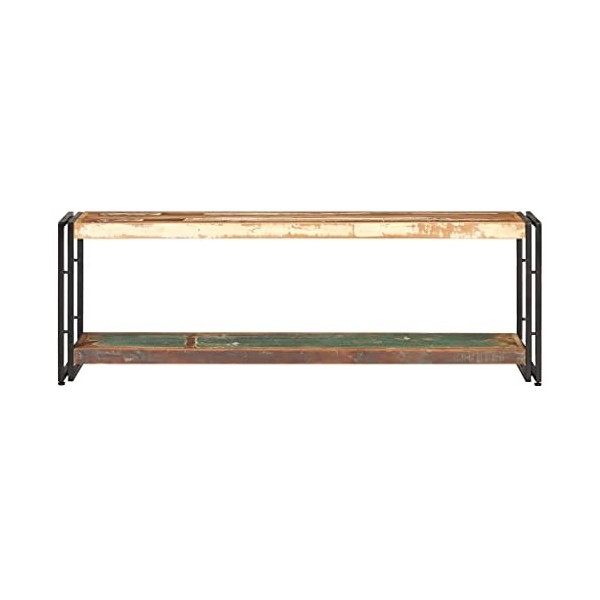 Meuble TV | Style Industriel | Rangement matériel télé Audio Video Gaming | 120x30x40cm Marron