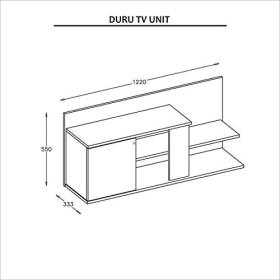 Homemania Meuble Porte TV, Panneau de Particules mélamine, Noyer