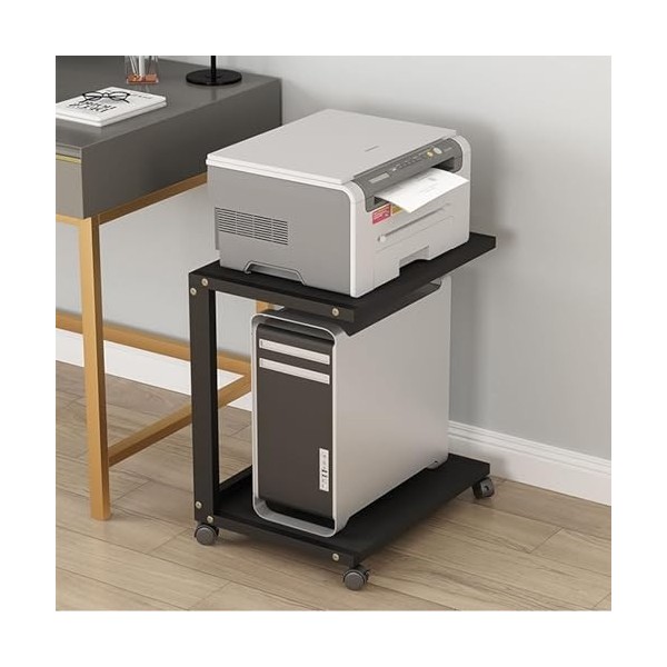 YCOVSFP Support Audio Ouvert à 2 Niveaux, Support for Lecteur multimédia, Armoire Multifonction sur Pied for Maison/Bureau/Au