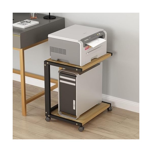 YCOVSFP Support Audio Ouvert à 2 Niveaux, Support for Lecteur multimédia, Armoire Multifonction sur Pied for Maison/Bureau/Au