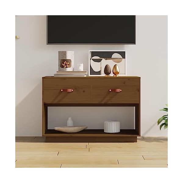 VEEKI Meuble TV, Meuble TV Suspendu, Meuble TV Industriel, Meuble TV Bois, Meuble Chambre, Convient pour Salon ou Chambre, Ma